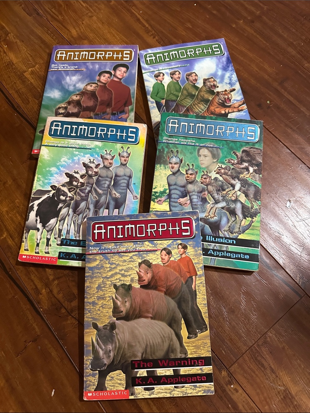 Vintage Animorphs 5 Book Lot #16 20 26 28 33 K.A. Applegate 1990s Scholastic